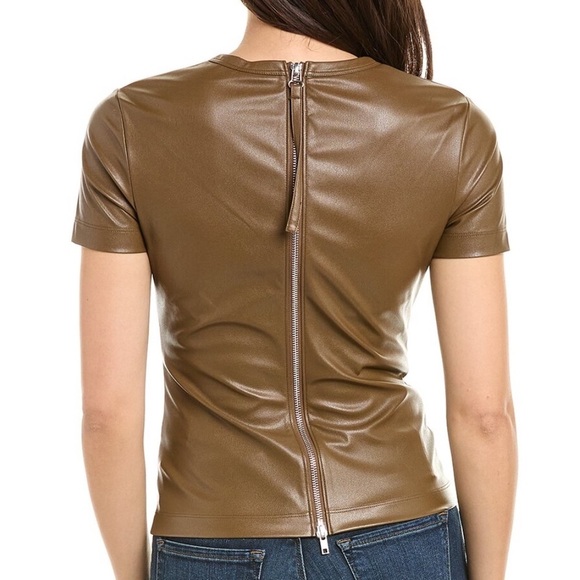NEW Helmut Lang Faux Leather Top - Picture 2 of 6